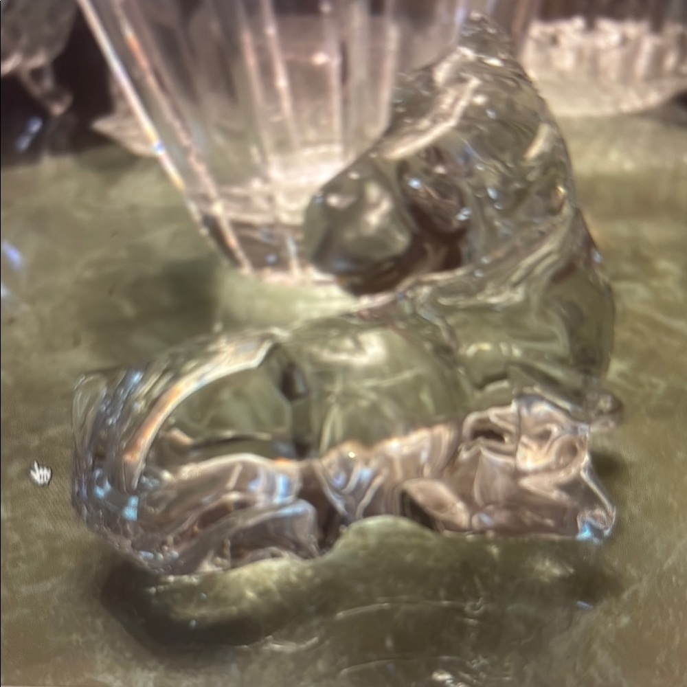 Baccarat Crystal Resting Horse Figurine